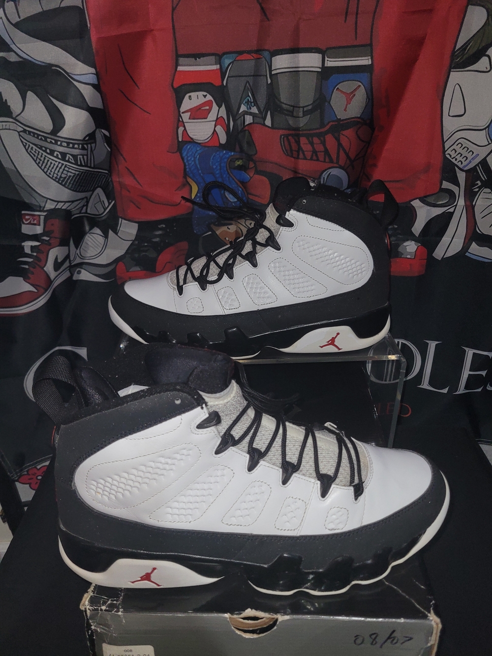Air Jordan 9 Black & White Retro Sneakers (Please Read)!!